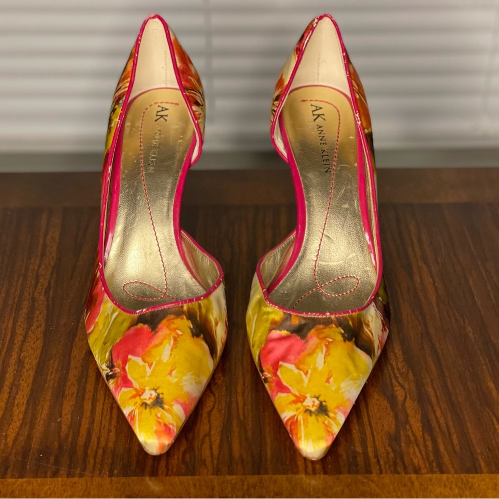 Floral Satin Heels- BRAND NEW